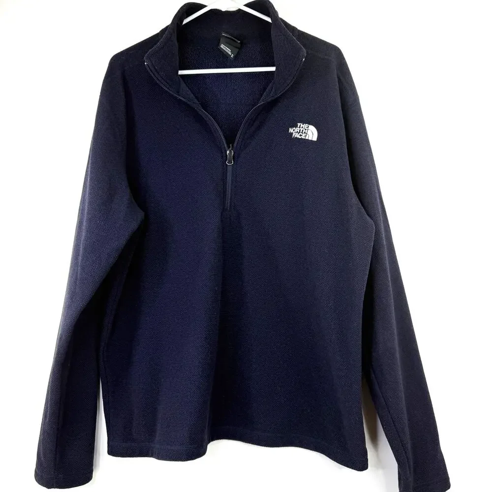 The North Face Men's Navy Blue Half Zip Pullover Sweater Size XL